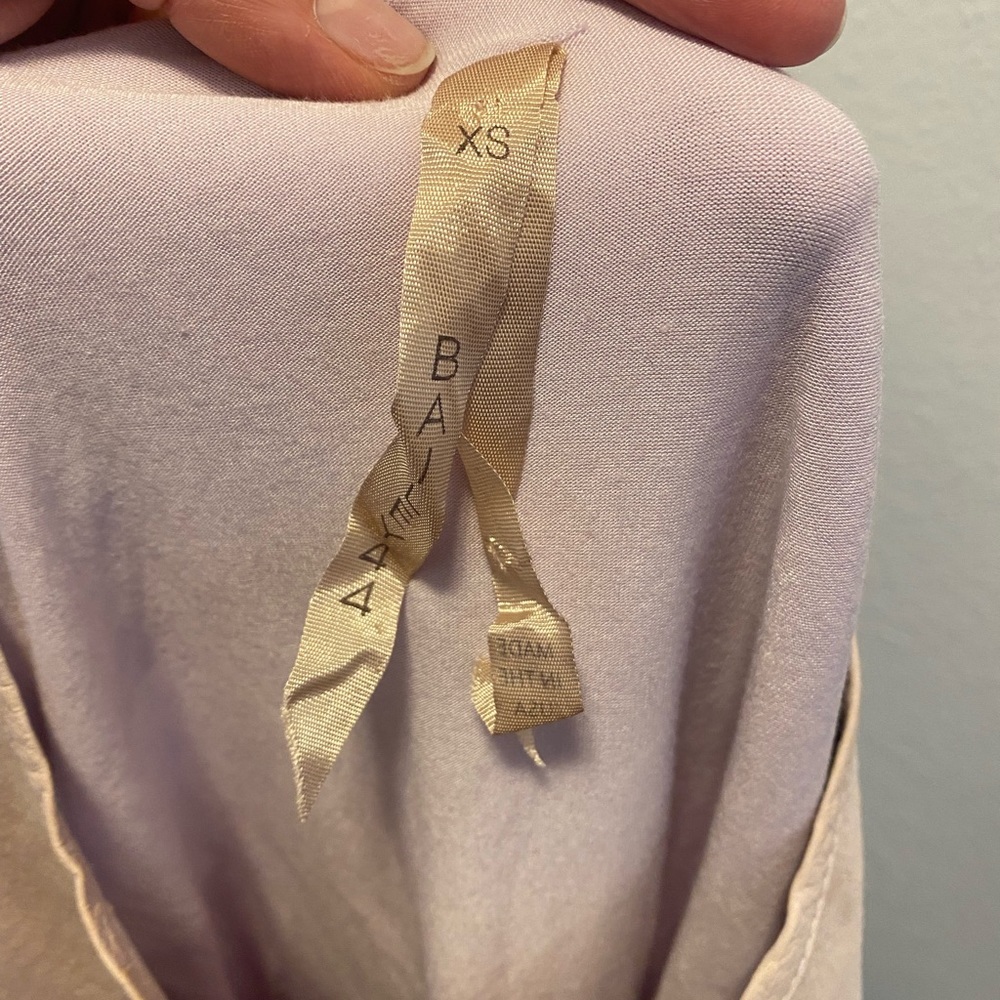 2 FOR $25BAILEY 44 Orchid Lilac Lavender Leather Kelly Tank Top Suede XS $198 - Picture 4 of 10